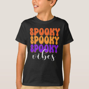 Retro Groovy Gruselige Stimmung Halloween T-Shirt