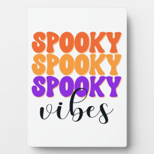 Retro Groovy Gruselige Stimmung Vintage Halloween Fotoplatte