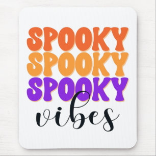 Retro Groovy Gruselige Stimmung Vintage Halloween Mousepad