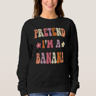Retro Groovy Halloween-Kostüm Tu so, als wäre ich Sweatshirt
