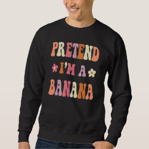 Retro Groovy Halloween-Kostüm Tu so, als wäre ich Sweatshirt