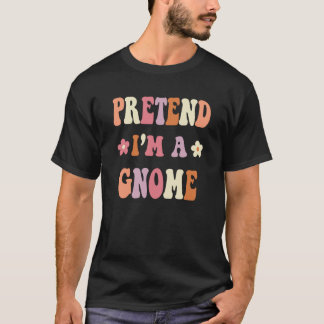 Retro Groovy Halloween-Kostüme Tun so als ob ich e T-Shirt