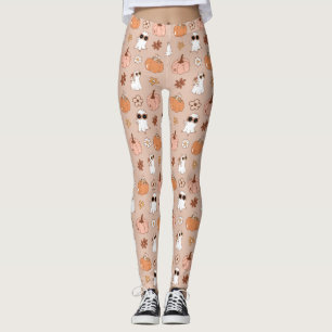 Retro Groovy Halloween Leggings