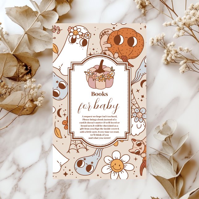 Retro Groovy Halloween Little Books for Baby Begleitkarte (Von Creator hochgeladen)