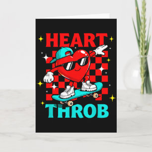Retro Groovy Herzklopfen Valentinstag Kleinkinder  Karte