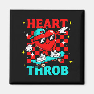 Retro Groovy Herzklopfen Valentinstag Kleinkinder Magnet