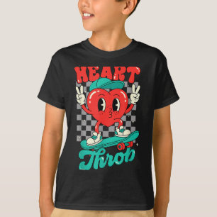 Retro Groovy Herzklopfen Valentinstag Kleinkinder T-Shirt