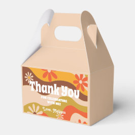 Retro Groovy Hippie Blume Sweet 16 Geschenkschachtel