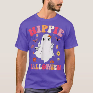 Retro Groovy Hippie Halloween Spooky Season Herbst T-Shirt