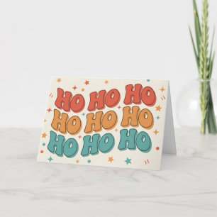 Retro Groovy Ho Ho Ho Frohe Weihnachten