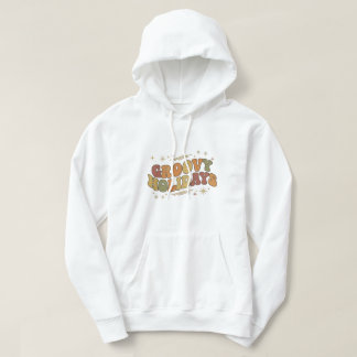 Retro Groovy Holidays Hoodie Vintage 70er Weihnach