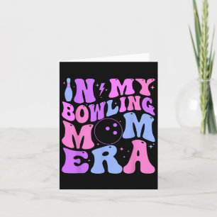Retro Groovy in meinem Bowling Mama Era Funny Karte