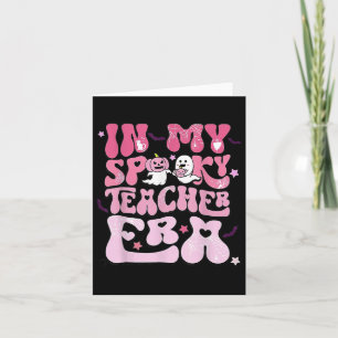 Retro Groovy in meinem Spooky Teacher Era Fun Hall Karte