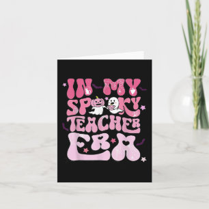 Retro Groovy in meinem Spooky Teacher Era Fun Hall Karte