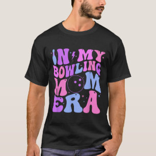 Retro Groovy in meiner Bowling-Mutter-Ära Lustig T-Shirt