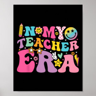 Retro Groovy In Meiner Lehrerära Beste Lehrer Aner Poster