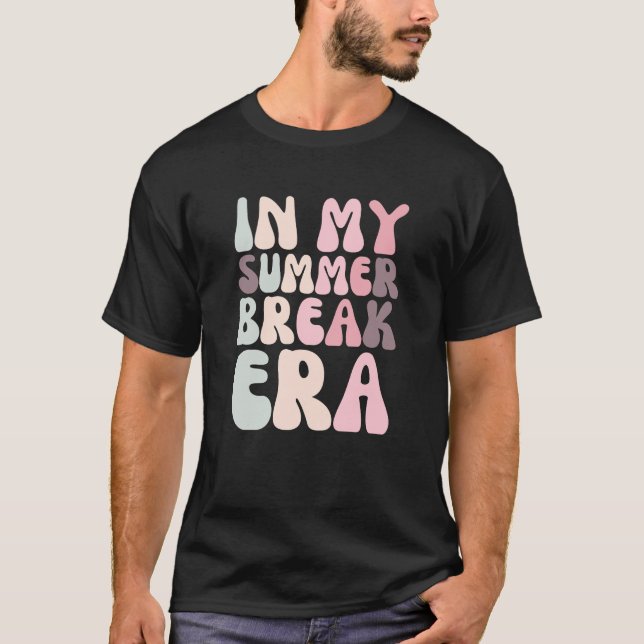 Retro Groovy in meiner Sommerpause T-Shirt (Vorderseite)
