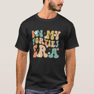 Retro Groovy in My 40 Ära 40. Geburtstag 40 Ye T-Shirt