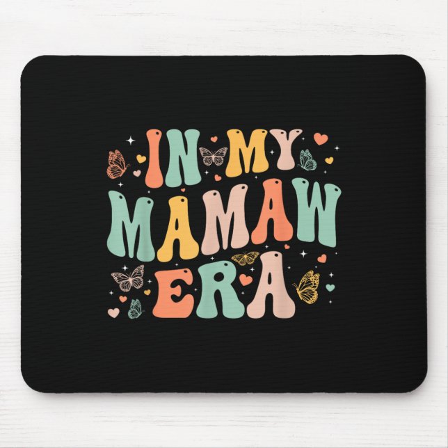Retro Groovy In My Mamaw Era Mother's Day Women  Mousepad (Vorne)