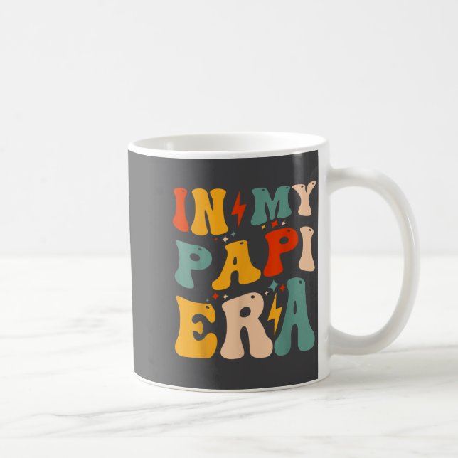Retro Groovy In My Pa Era Funny Father's Day Mens  Kaffeetasse (Rechts)