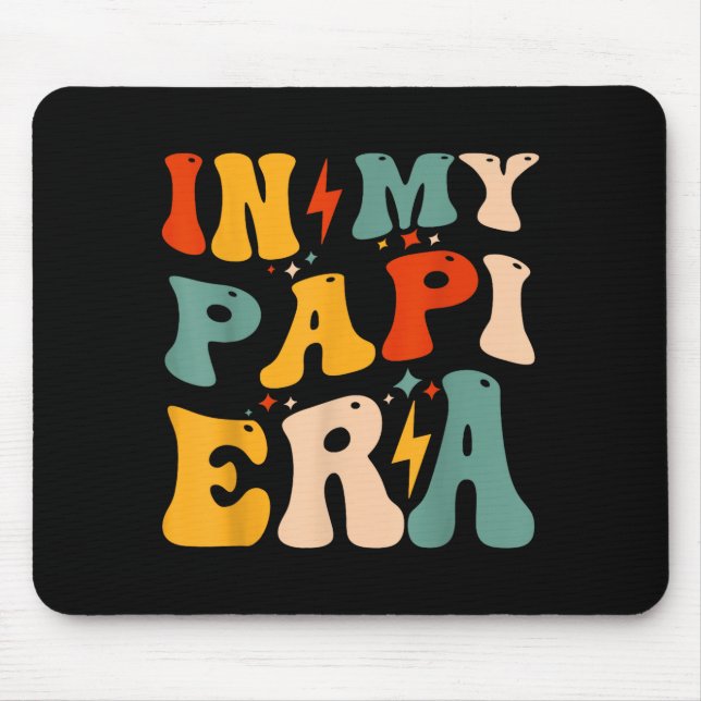 Retro Groovy In My Pa Era Funny Father's Day Mens  Mousepad (Vorne)