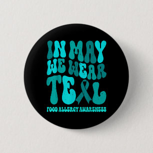 Retro Groovy In Wear Real Nahrungsmittelallergie-B Button