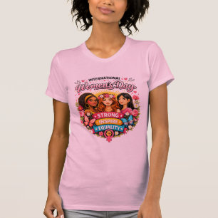 Retro Groovy Internationaler Frauentag T-Shirt