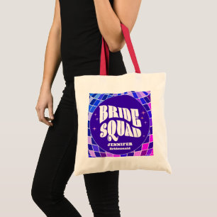 Retro Groovy Junggesellinnen-Abschied Braut Team B Tragetasche