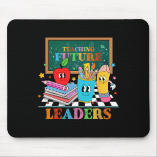 Retro Groovy Lehre zukünftigen Führern Lustig Zurü Mousepad