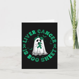 Retro Groovy Liver Cancer ist boo Sheet Ghost Gree Karte