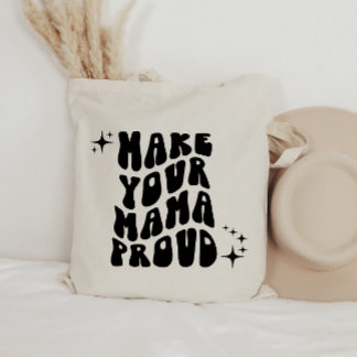 Retro Groovy macht Ihre Mama Proud Tote Tasche