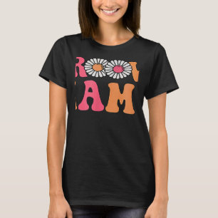 Retro Groovy Mama Matching Family 1. Geburtstag Pa T-Shirt