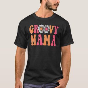 Retro Groovy Mama Matching Family 1. Geburtstag Pa T-Shirt