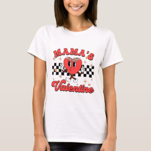 Retro Groovy Mamas Valentine Niedlich Heart Boys M T-Shirt