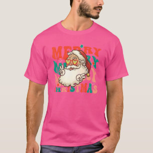 Retro Groovy Merry Weihnachten Weihnachten T-Shirt