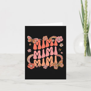 Retro Groovy Mimi Best Mimi Ever Hallo Fall Dank Karte