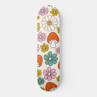 Retro Groovy-Muster 70er-60er-80er Skateboard