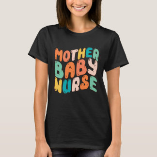 Retro Groovy Mutter Kinderkrankenversorgung für Ma T-Shirt