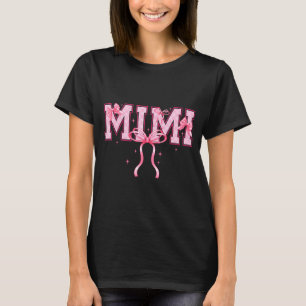 Retro groovy Oma Oma Schleife frohe Muttertags T-Shirt