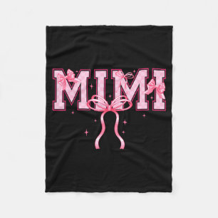 Retro groovy Oma Oma Schleife glücklicher Mutterta Fleecedecke