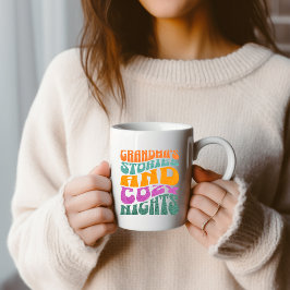 Retro Groovy Oma Zweifarbige Tasse