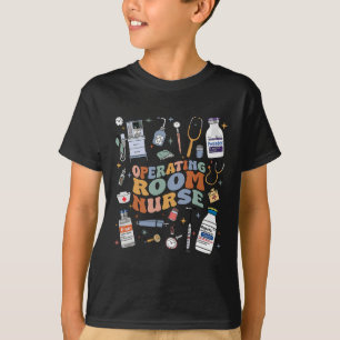 Retro Groovy Operationssaal Nurse oder Nursing Sch T-Shirt