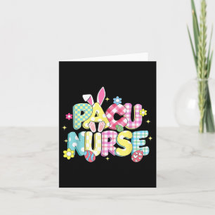 Retro Groovy Pacu Nurse Bunny Ear Funny Easter Gif Karte