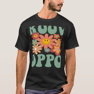 Retro Groovy PopPop Matching Family 1. Geburtstag T-Shirt