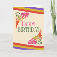 Retro Groovy Psychedelic Blume Geburtstag