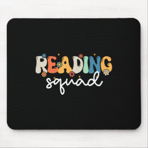 Retro Groovy Reading Squad Girls Boys Niedlich les Mousepad