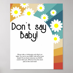 Retro Groovy - Sag kein Baby Poster