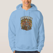 Retro Groovy Skelett Buchliebhaber Halloween