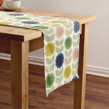 Retro Groovy Sommer Blumen Stiele