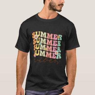 Retro Groovy Sommerwoben für Frauen Männer Kinder T-Shirt